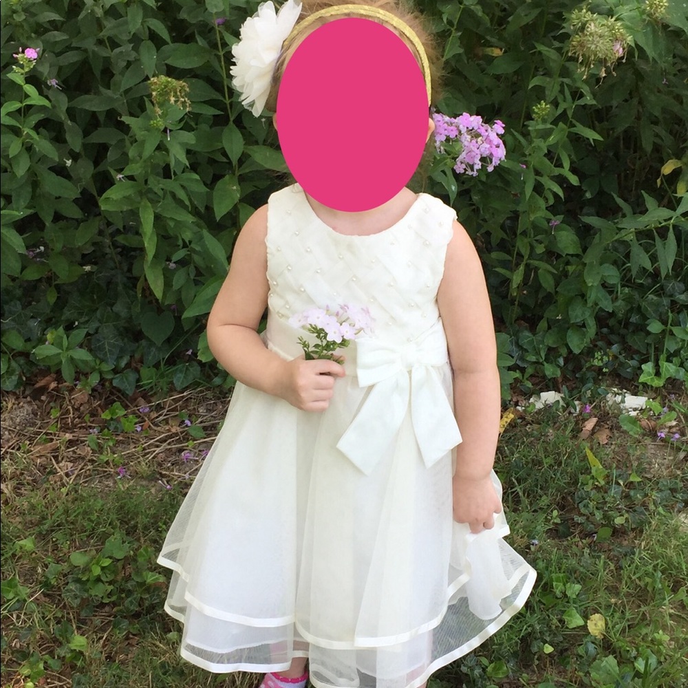 SOLD: Size 3T Ivory Flower Girl/Easter Dress